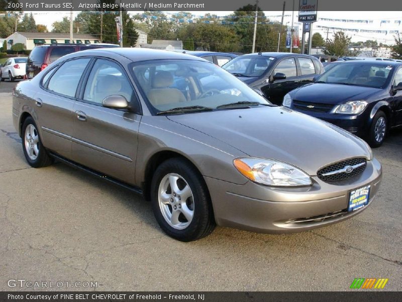 Arizona Beige Metallic / Medium Parchment 2003 Ford Taurus SES