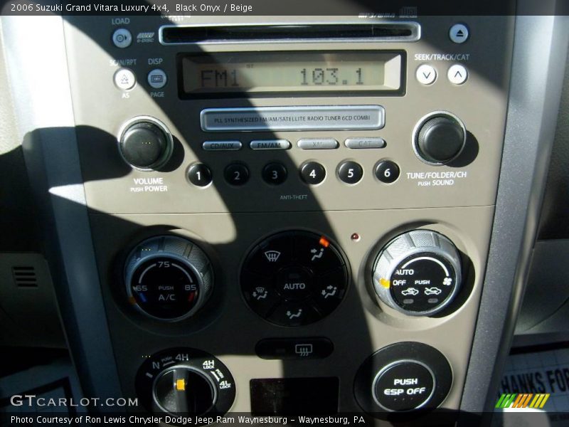 Black Onyx / Beige 2006 Suzuki Grand Vitara Luxury 4x4