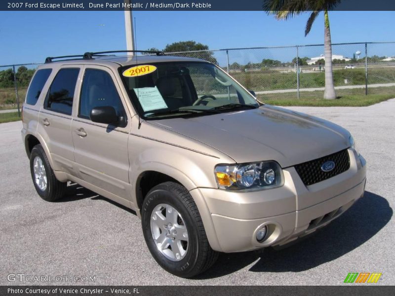 Dune Pearl Metallic / Medium/Dark Pebble 2007 Ford Escape Limited