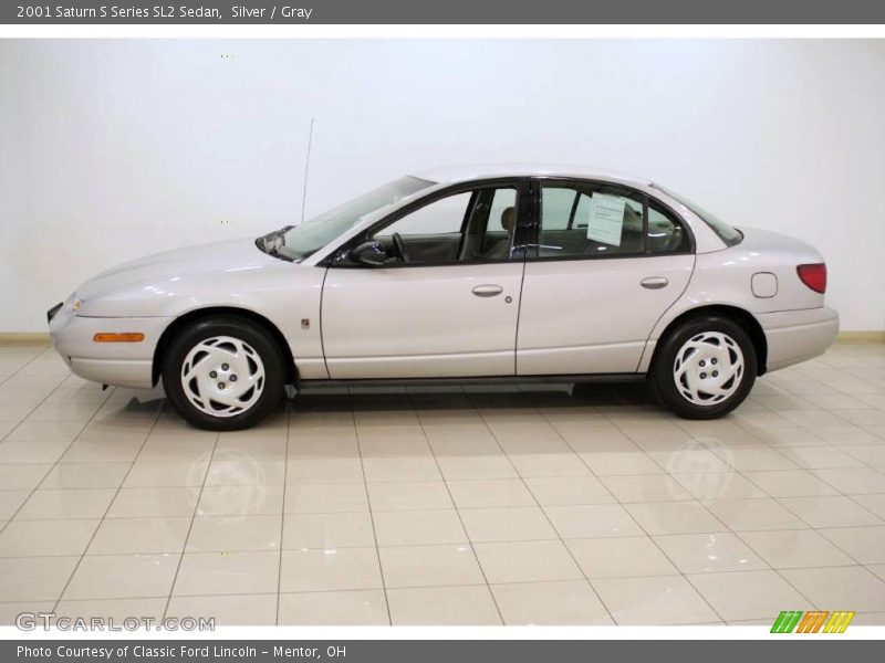 Silver / Gray 2001 Saturn S Series SL2 Sedan