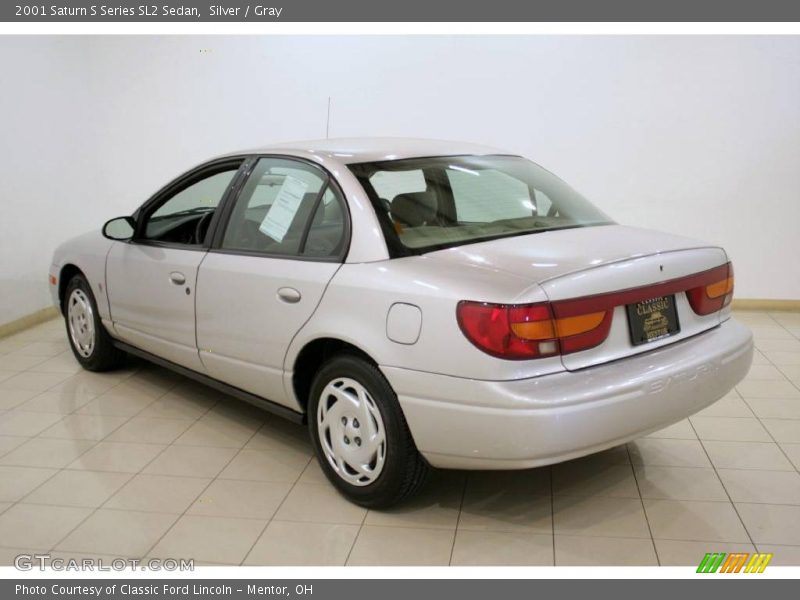 Silver / Gray 2001 Saturn S Series SL2 Sedan