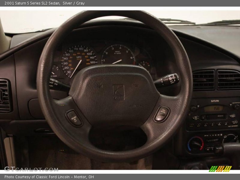 Silver / Gray 2001 Saturn S Series SL2 Sedan