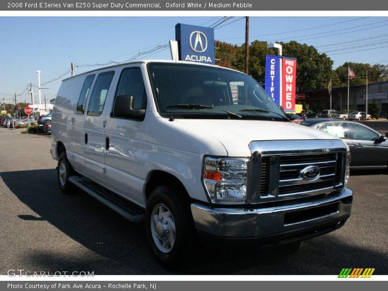 Oxford White / Medium Pebble 2008 Ford E Series Van E250 Super Duty Commericial
