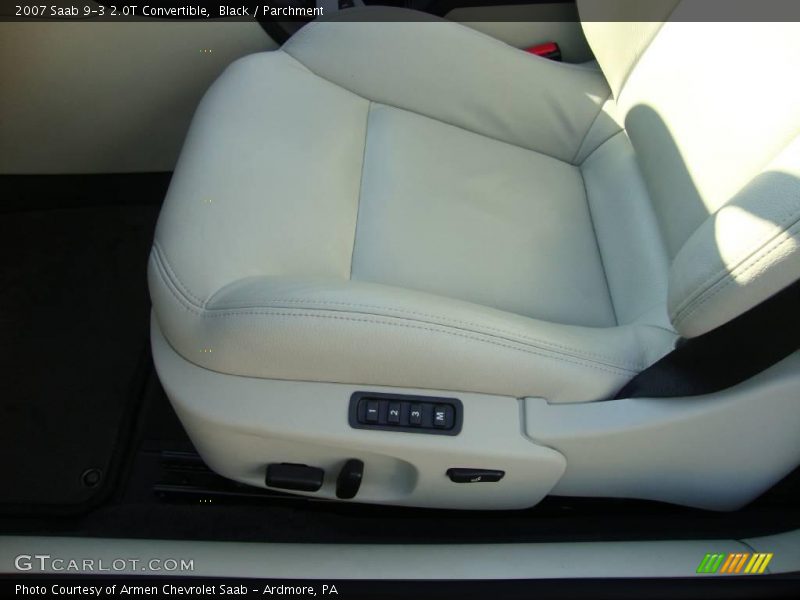 Black / Parchment 2007 Saab 9-3 2.0T Convertible