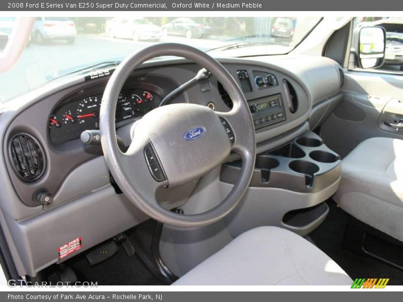 Oxford White / Medium Pebble 2008 Ford E Series Van E250 Super Duty Commericial