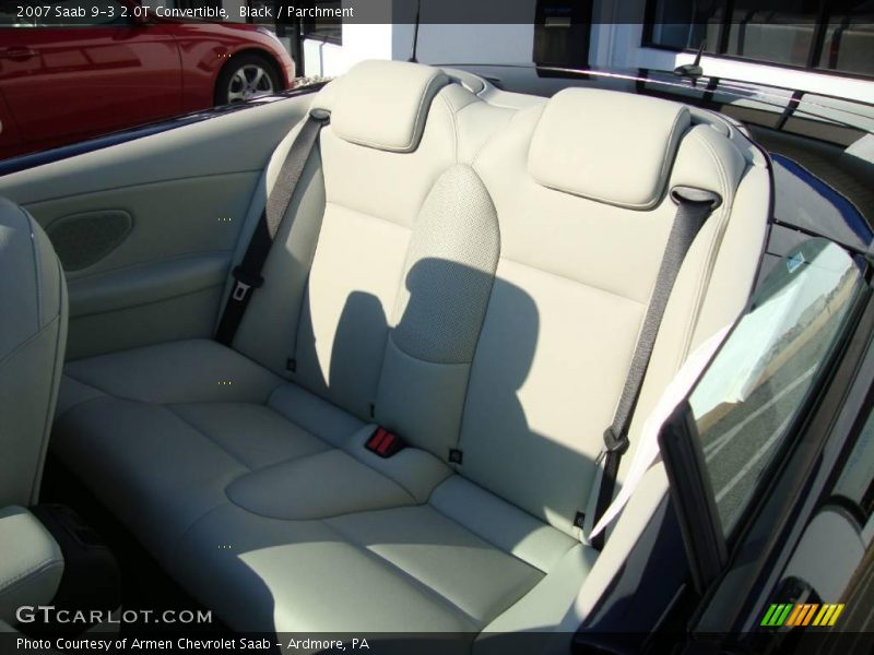 Black / Parchment 2007 Saab 9-3 2.0T Convertible