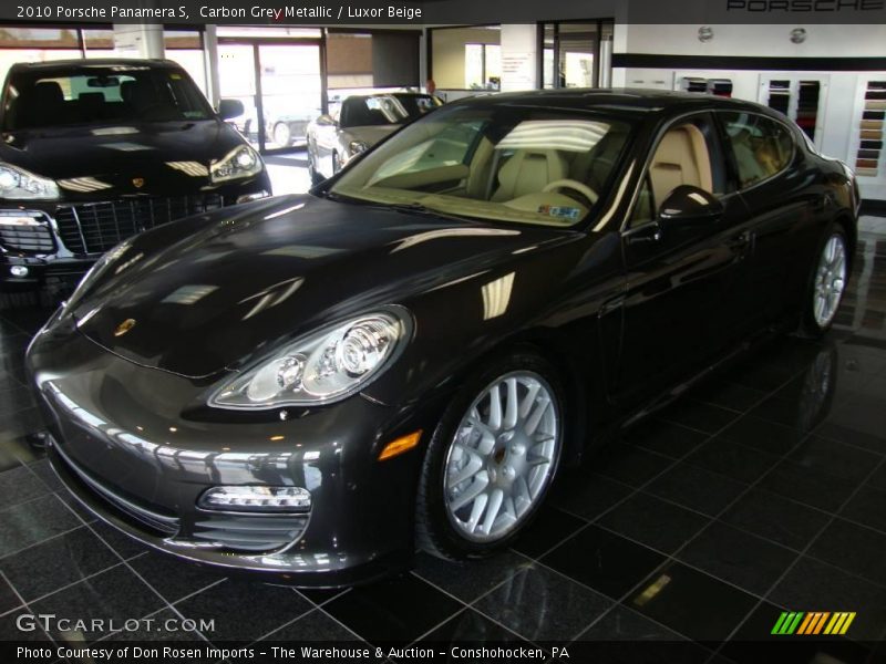 Carbon Grey Metallic / Luxor Beige 2010 Porsche Panamera S