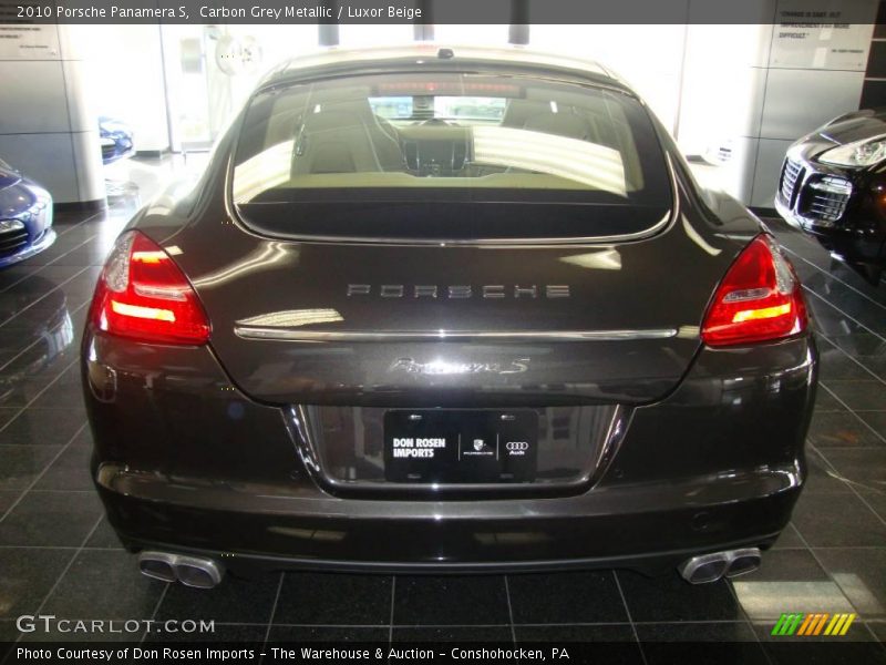 Carbon Grey Metallic / Luxor Beige 2010 Porsche Panamera S