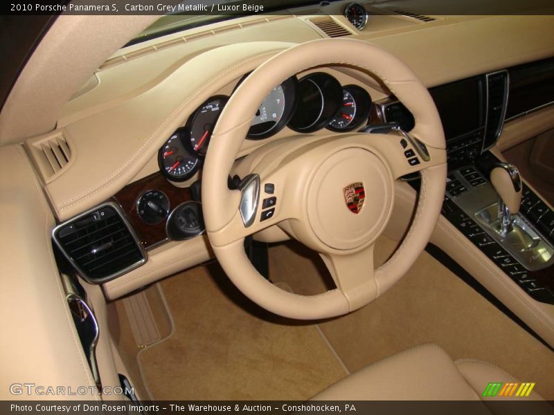 Carbon Grey Metallic / Luxor Beige 2010 Porsche Panamera S