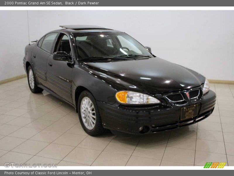 Black / Dark Pewter 2000 Pontiac Grand Am SE Sedan