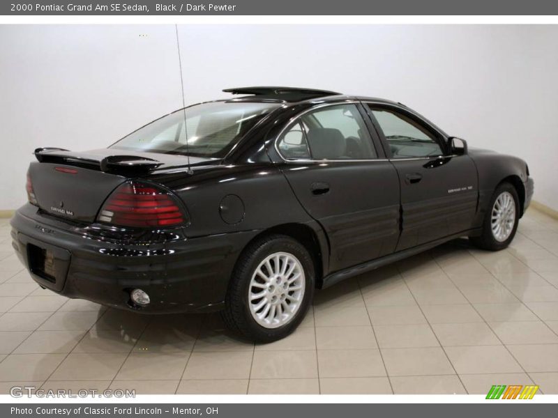 Black / Dark Pewter 2000 Pontiac Grand Am SE Sedan