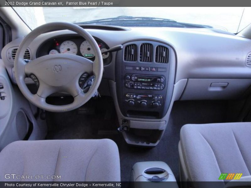 Patriot Blue Pearl / Taupe 2002 Dodge Grand Caravan eX