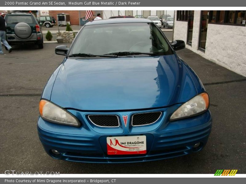 Medium Gulf Blue Metallic / Dark Pewter 2000 Pontiac Grand Am SE Sedan