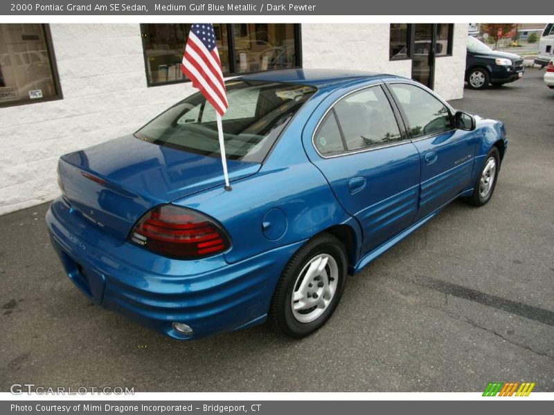 Medium Gulf Blue Metallic / Dark Pewter 2000 Pontiac Grand Am SE Sedan