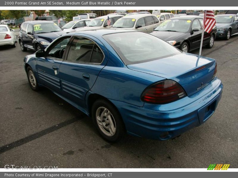 Medium Gulf Blue Metallic / Dark Pewter 2000 Pontiac Grand Am SE Sedan