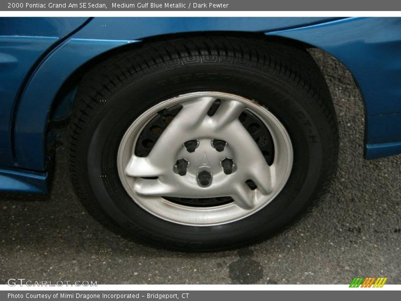Medium Gulf Blue Metallic / Dark Pewter 2000 Pontiac Grand Am SE Sedan