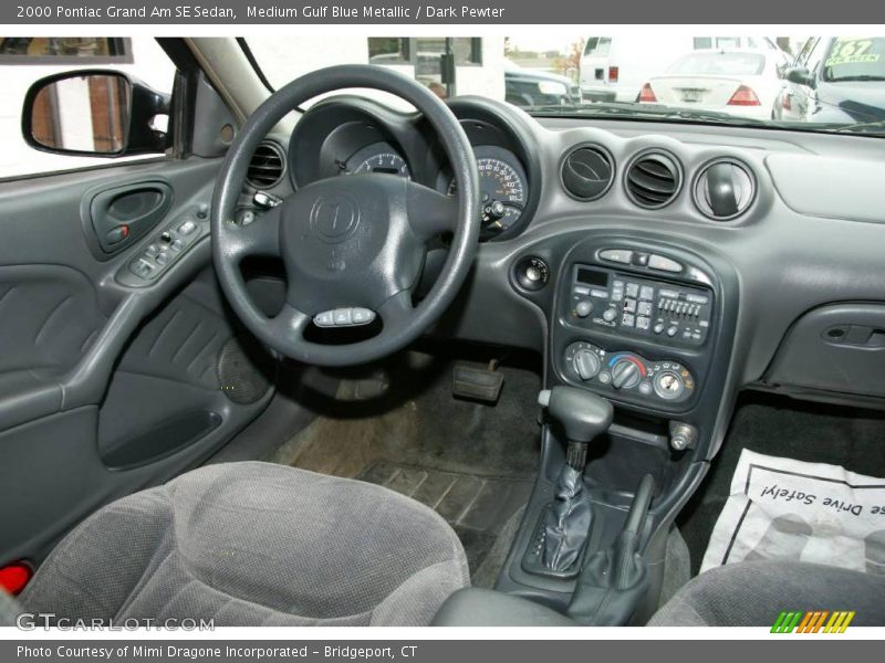 Medium Gulf Blue Metallic / Dark Pewter 2000 Pontiac Grand Am SE Sedan