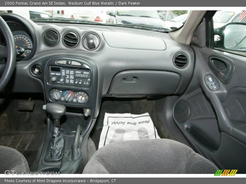 Medium Gulf Blue Metallic / Dark Pewter 2000 Pontiac Grand Am SE Sedan