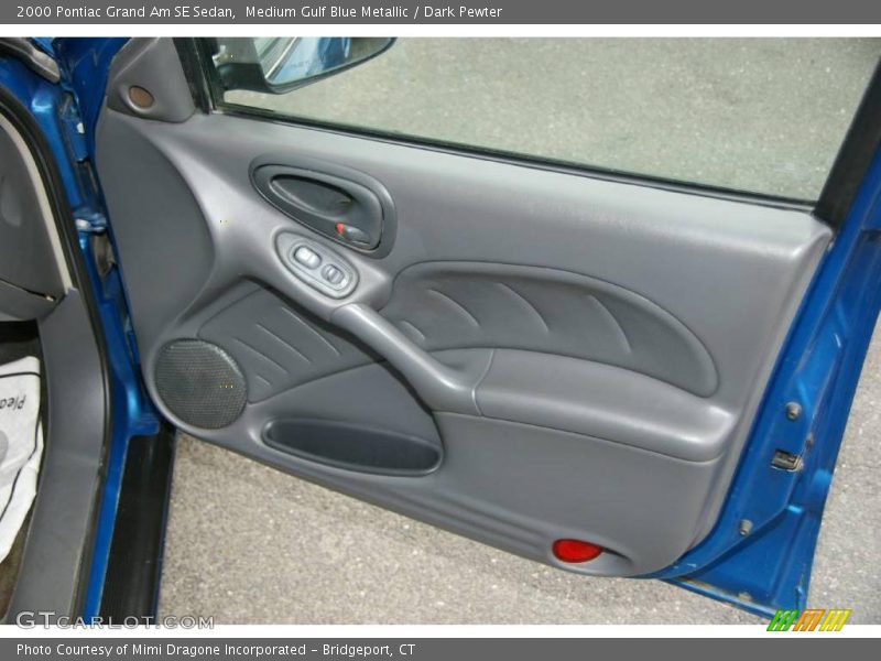 Medium Gulf Blue Metallic / Dark Pewter 2000 Pontiac Grand Am SE Sedan