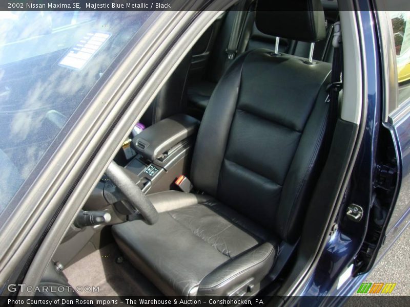 Majestic Blue Metallic / Black 2002 Nissan Maxima SE