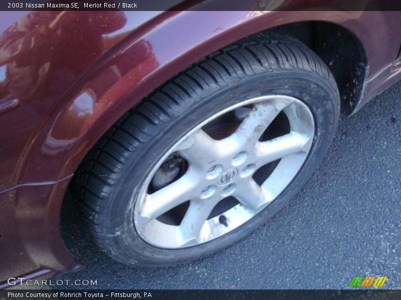 Merlot Red / Black 2003 Nissan Maxima SE