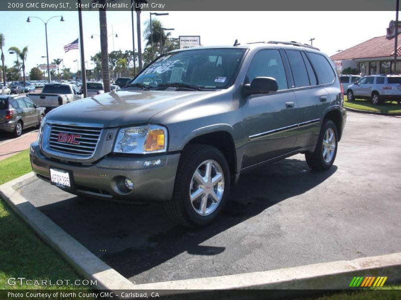 Steel Gray Metallic / Light Gray 2009 GMC Envoy SLT