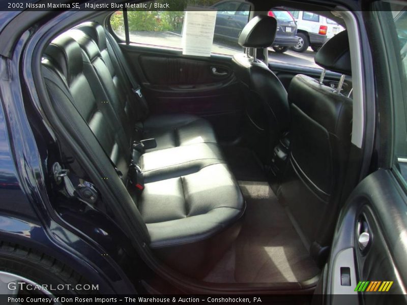 Majestic Blue Metallic / Black 2002 Nissan Maxima SE