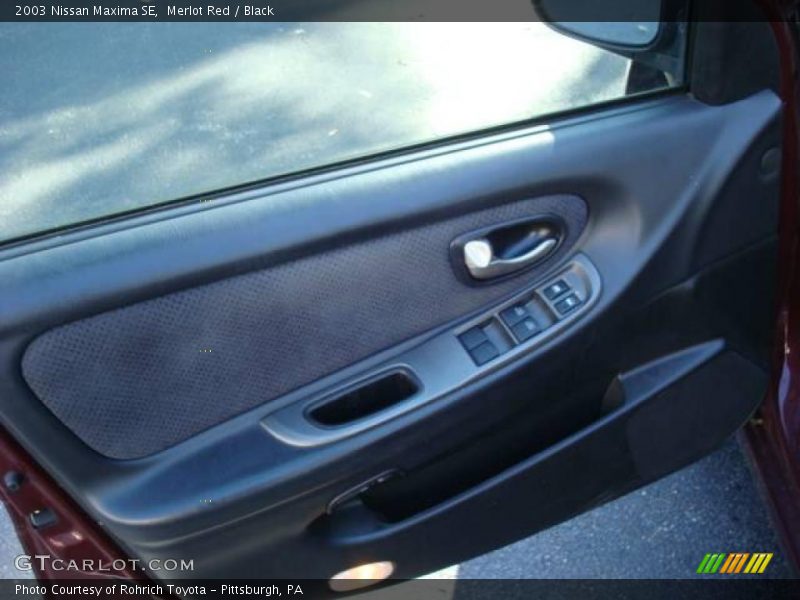 Merlot Red / Black 2003 Nissan Maxima SE
