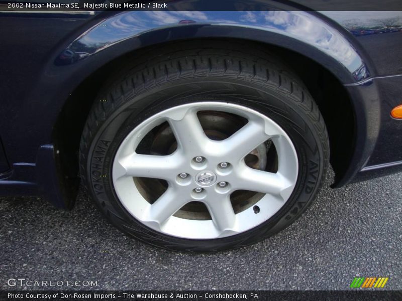 Majestic Blue Metallic / Black 2002 Nissan Maxima SE