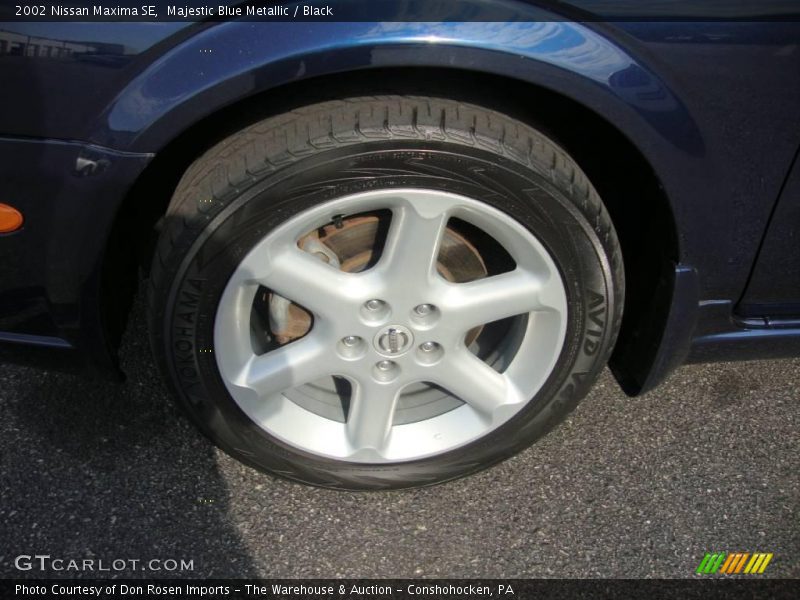 Majestic Blue Metallic / Black 2002 Nissan Maxima SE