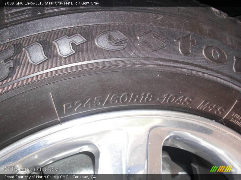Steel Gray Metallic / Light Gray 2009 GMC Envoy SLT