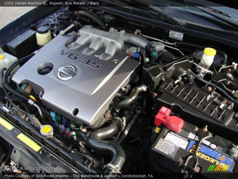 Majestic Blue Metallic / Black 2002 Nissan Maxima SE