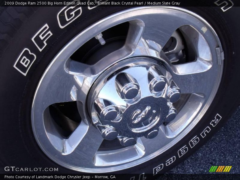 Brilliant Black Crystal Pearl / Medium Slate Gray 2009 Dodge Ram 2500 Big Horn Edition Quad Cab