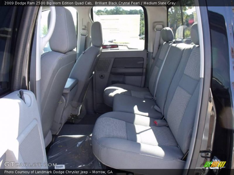 Brilliant Black Crystal Pearl / Medium Slate Gray 2009 Dodge Ram 2500 Big Horn Edition Quad Cab