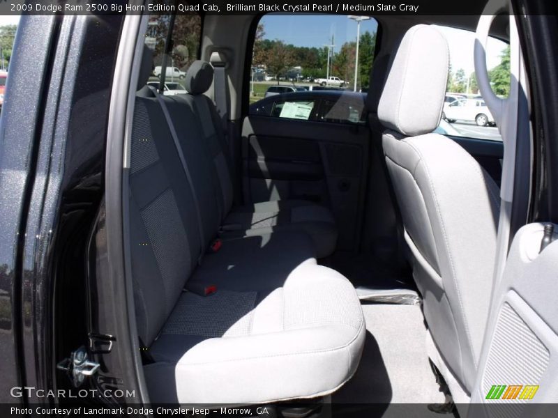 Brilliant Black Crystal Pearl / Medium Slate Gray 2009 Dodge Ram 2500 Big Horn Edition Quad Cab