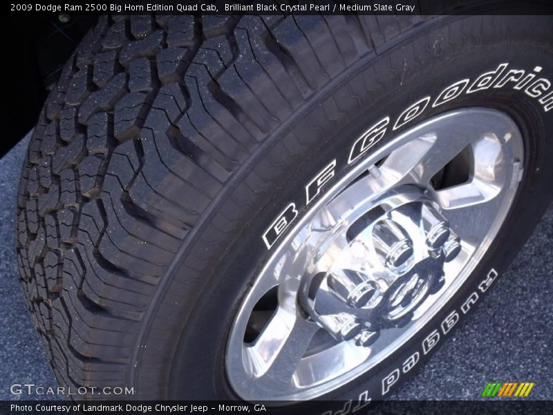 Brilliant Black Crystal Pearl / Medium Slate Gray 2009 Dodge Ram 2500 Big Horn Edition Quad Cab