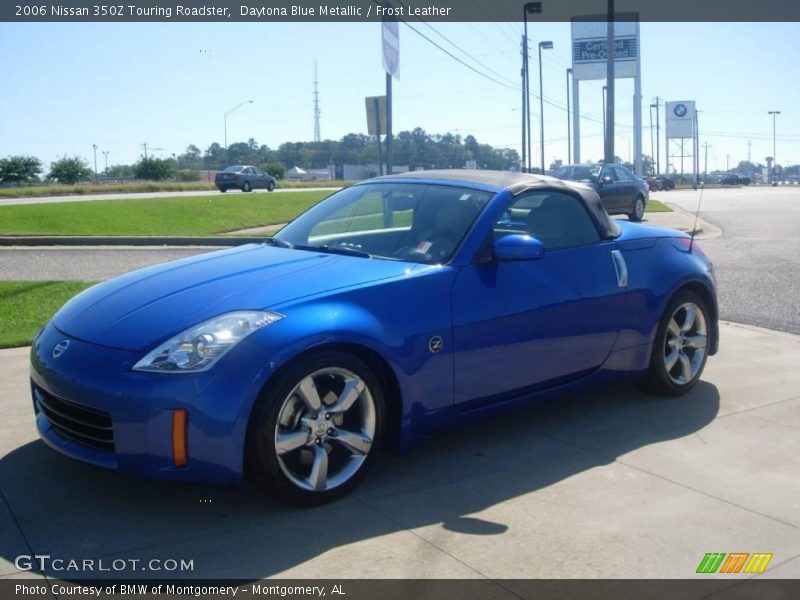 Daytona Blue Metallic / Frost Leather 2006 Nissan 350Z Touring Roadster