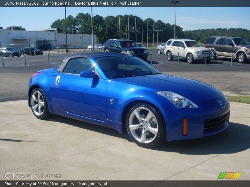 Daytona Blue Metallic / Frost Leather 2006 Nissan 350Z Touring Roadster
