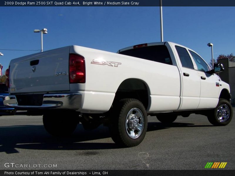 Bright White / Medium Slate Gray 2009 Dodge Ram 2500 SXT Quad Cab 4x4