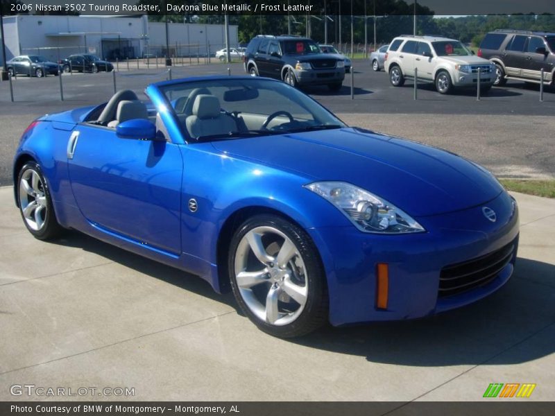 Daytona Blue Metallic / Frost Leather 2006 Nissan 350Z Touring Roadster