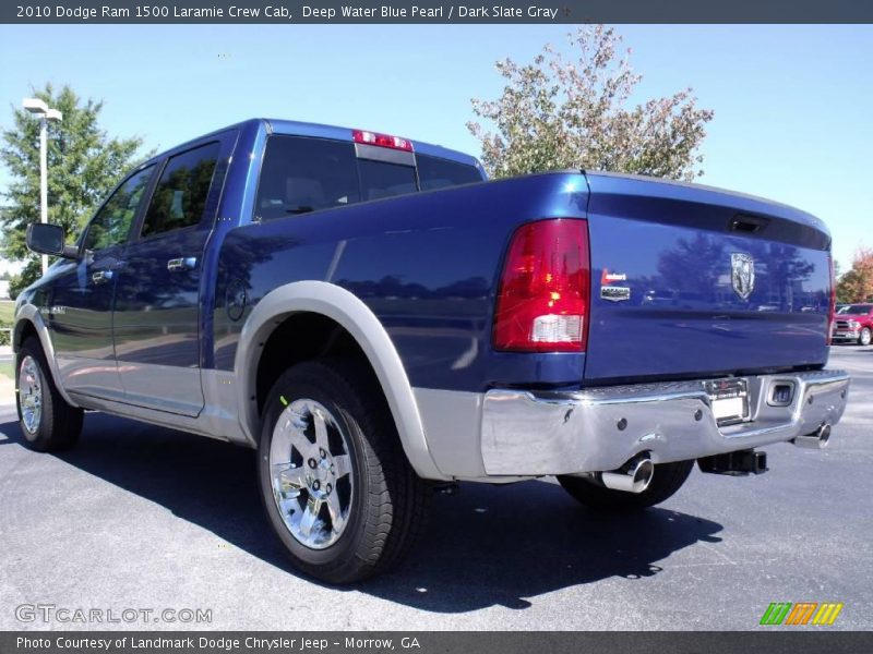 Deep Water Blue Pearl / Dark Slate Gray 2010 Dodge Ram 1500 Laramie Crew Cab