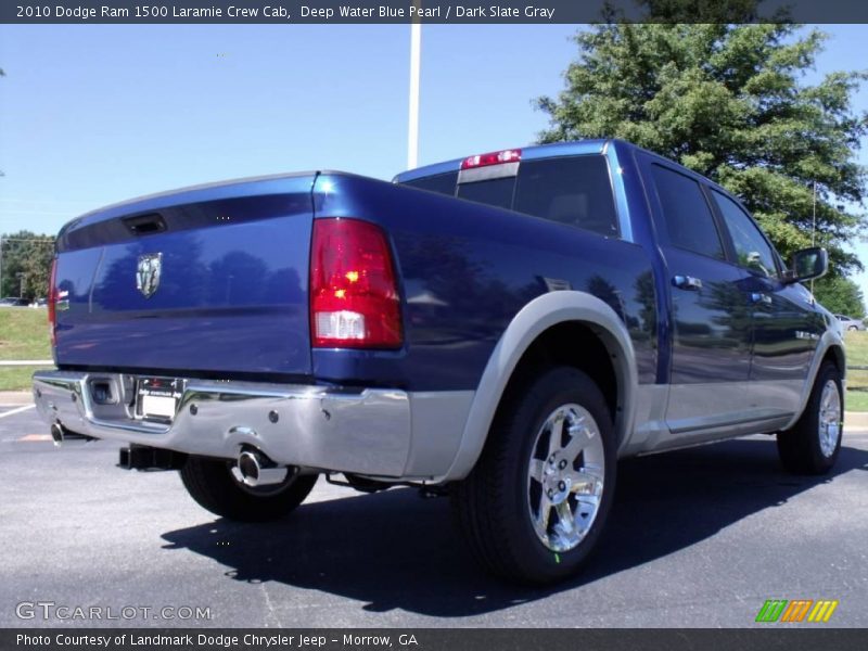 Deep Water Blue Pearl / Dark Slate Gray 2010 Dodge Ram 1500 Laramie Crew Cab