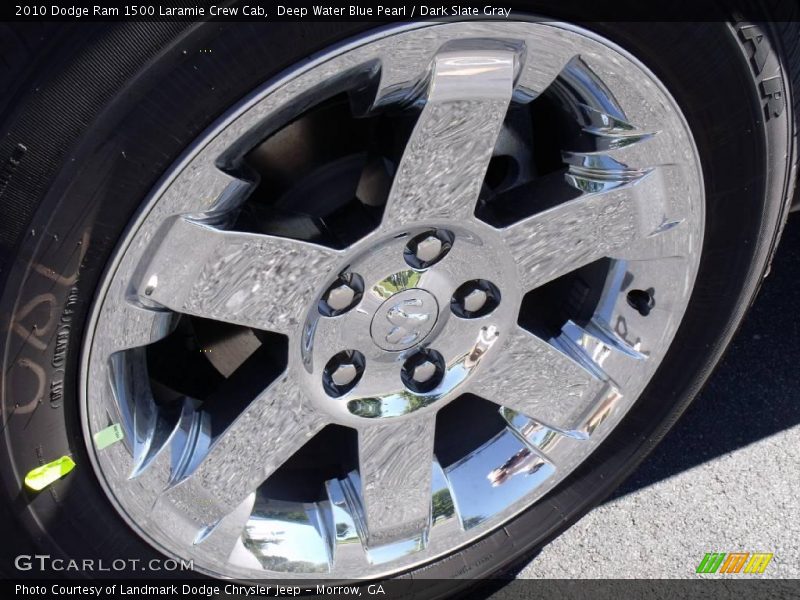 Deep Water Blue Pearl / Dark Slate Gray 2010 Dodge Ram 1500 Laramie Crew Cab