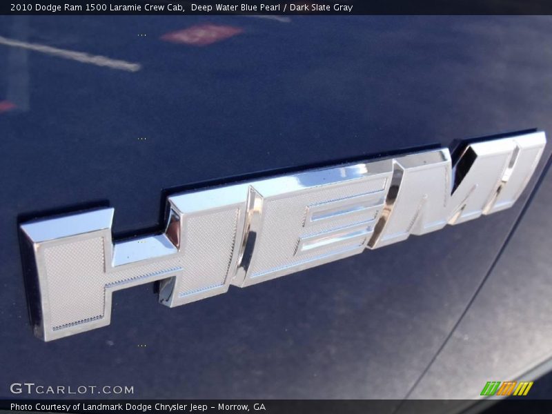 Deep Water Blue Pearl / Dark Slate Gray 2010 Dodge Ram 1500 Laramie Crew Cab