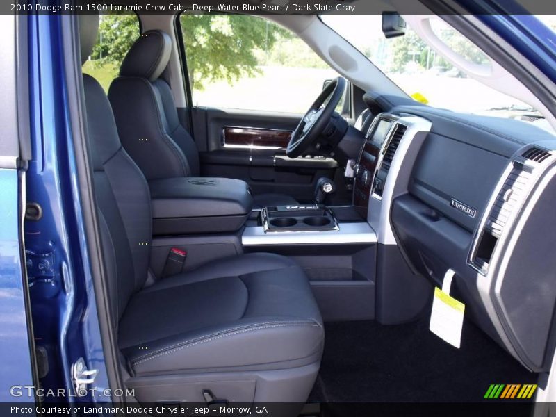 Deep Water Blue Pearl / Dark Slate Gray 2010 Dodge Ram 1500 Laramie Crew Cab