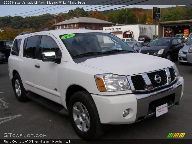 Blizzard White / Sand Beige 2006 Nissan Armada LE 4x4