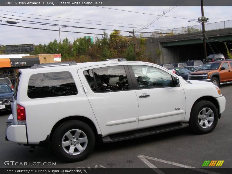 Blizzard White / Sand Beige 2006 Nissan Armada LE 4x4