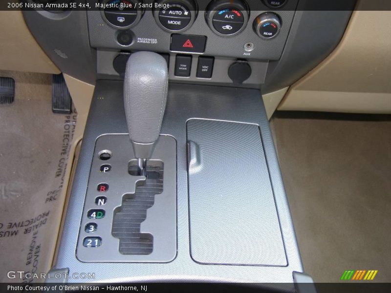 Majestic Blue / Sand Beige 2006 Nissan Armada SE 4x4