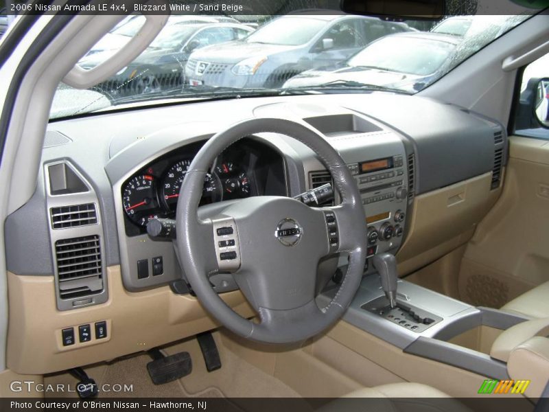 Blizzard White / Sand Beige 2006 Nissan Armada LE 4x4