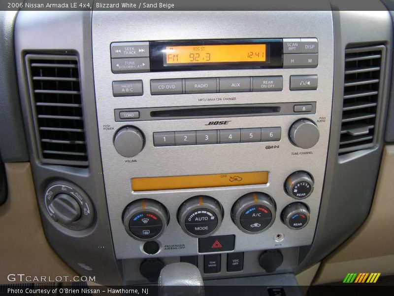 Blizzard White / Sand Beige 2006 Nissan Armada LE 4x4